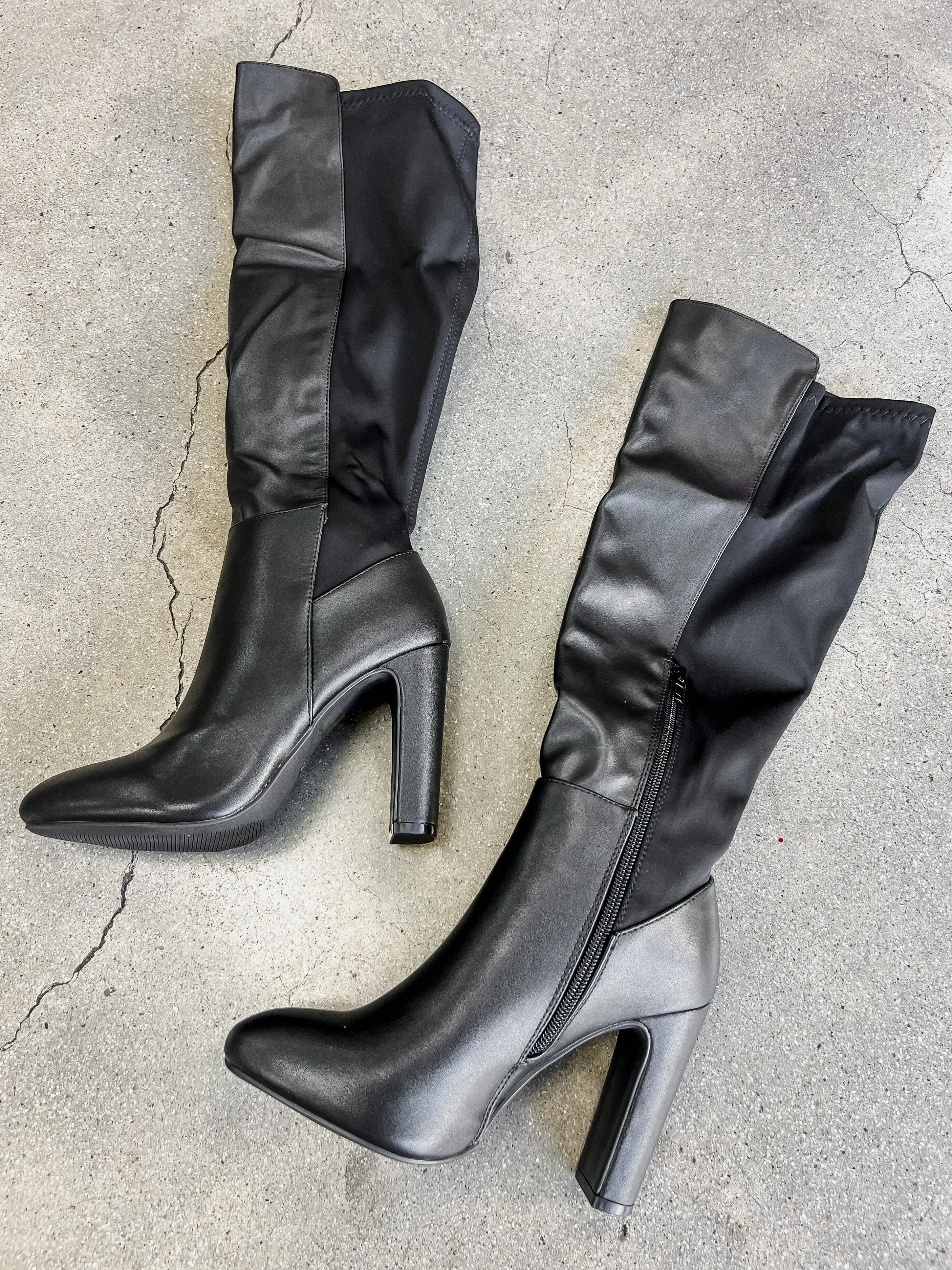 Brandy Knee High Leather Boots