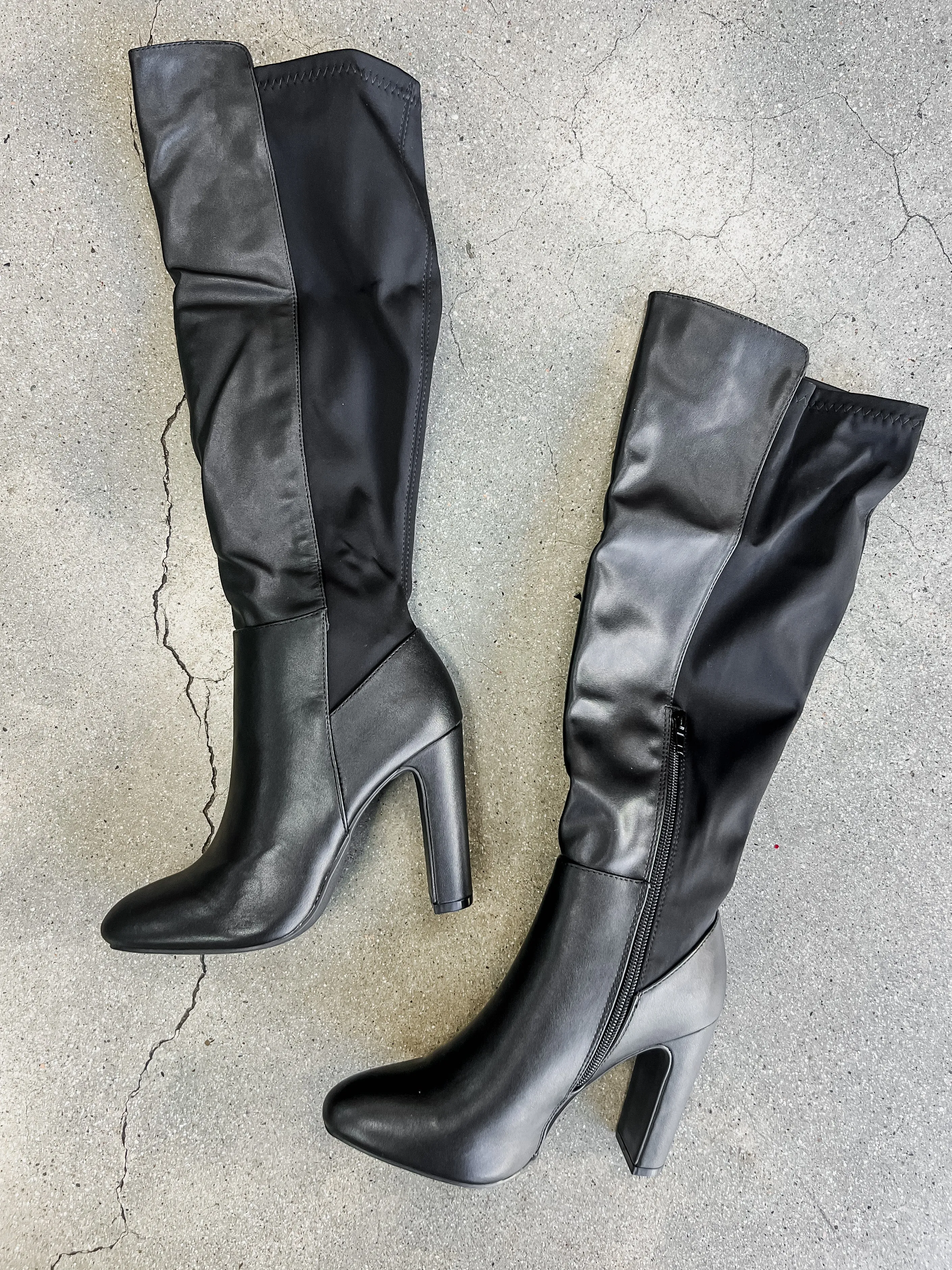 Brandy Knee High Leather Boots
