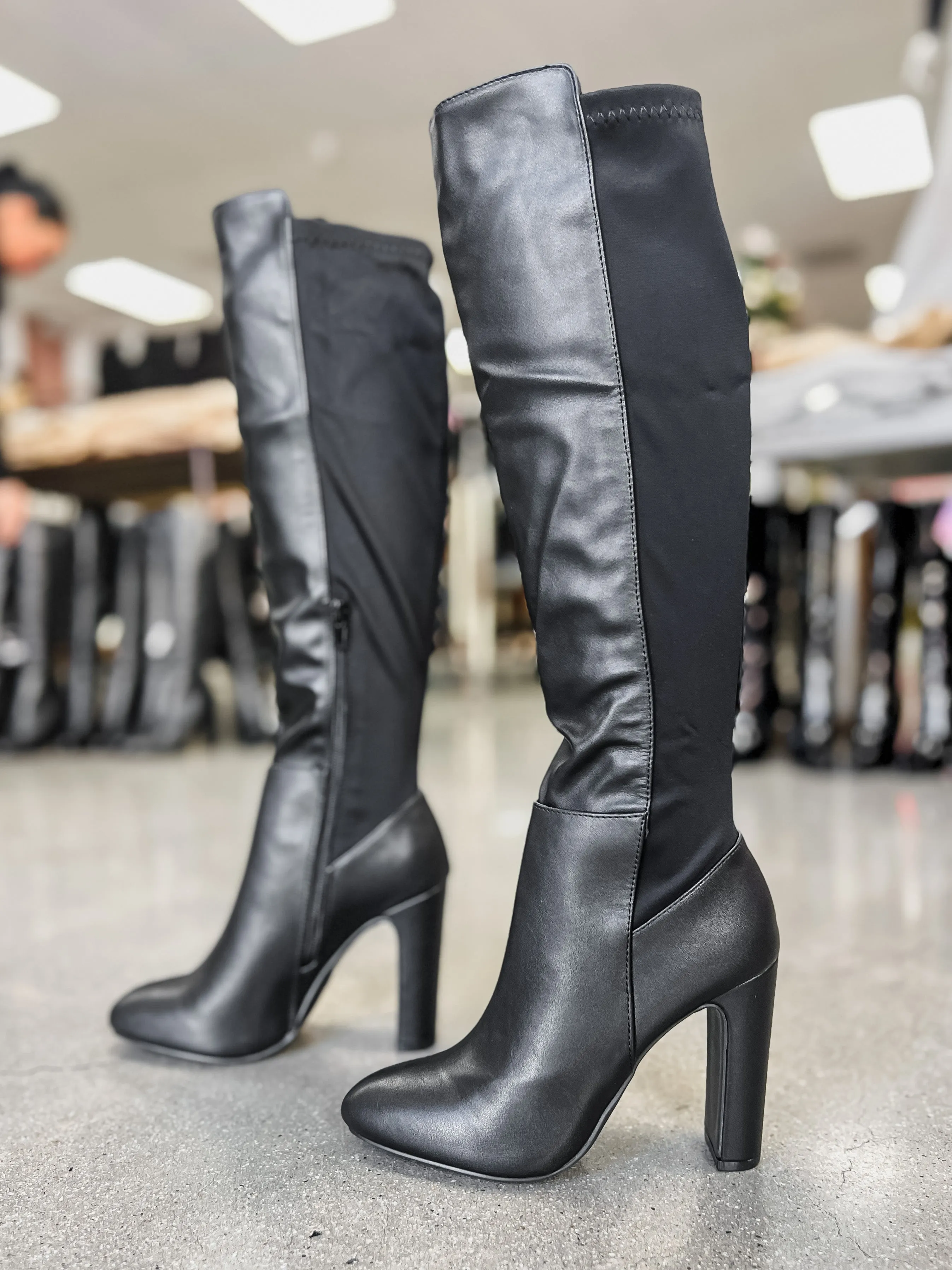 Brandy Knee High Leather Boots