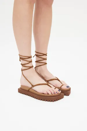 Brown Strappy Gladiator Sandal
