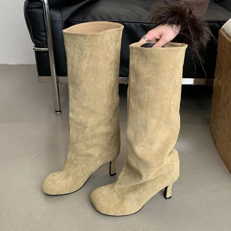 Downtown Dime Knee High Boots