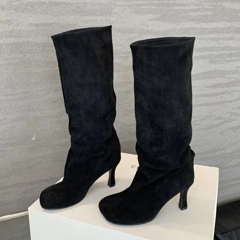 Downtown Dime Knee High Boots