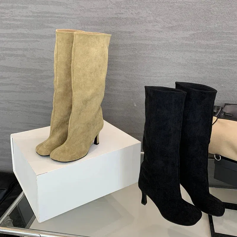 Downtown Dime Knee High Boots