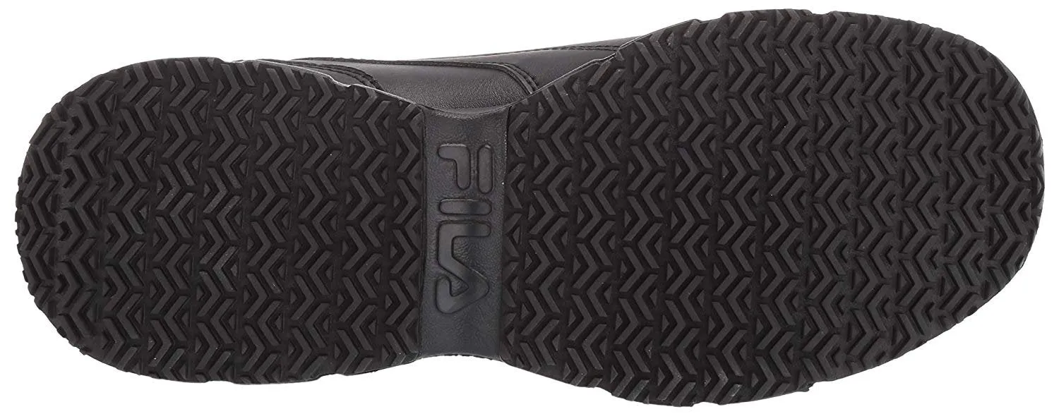 Fila Men's Memory Niteshift Slip Resistant Sneaker - Black