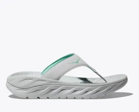 Hoka Women's Ora Recovery Flips- Grey/Seafoam
