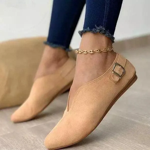 Kimemoda Women Elegant Casual Daily Comfy Slip On Flats