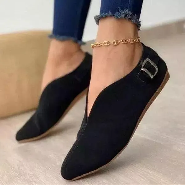 Kimemoda Women Elegant Casual Daily Comfy Slip On Flats