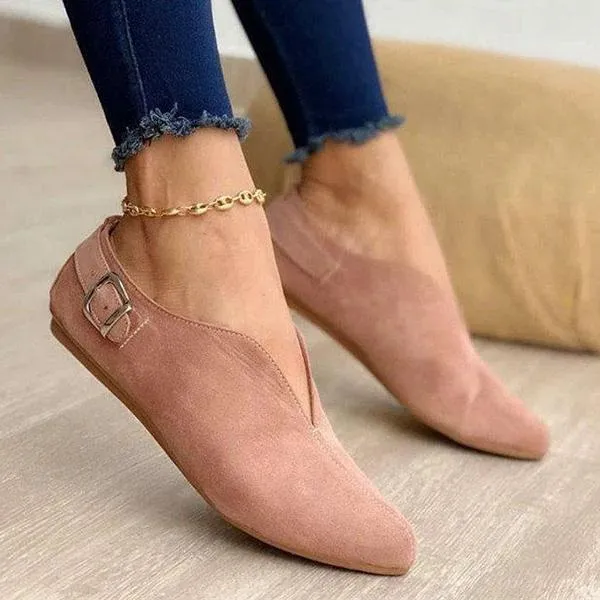 Kimemoda Women Elegant Casual Daily Comfy Slip On Flats