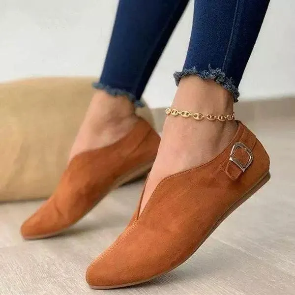 Kimemoda Women Elegant Casual Daily Comfy Slip On Flats