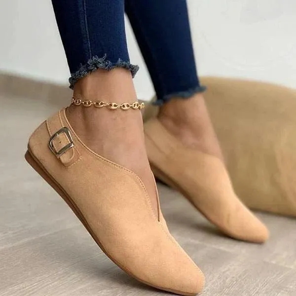 Kimemoda Women Elegant Casual Daily Comfy Slip On Flats