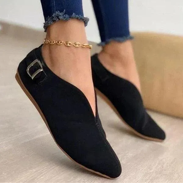 Kimemoda Women Elegant Casual Daily Comfy Slip On Flats