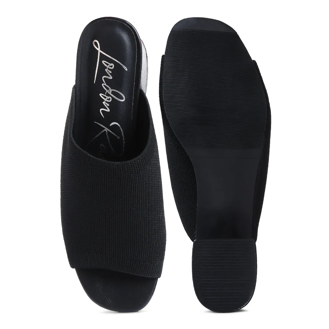 Knitted Round Toe Sandal