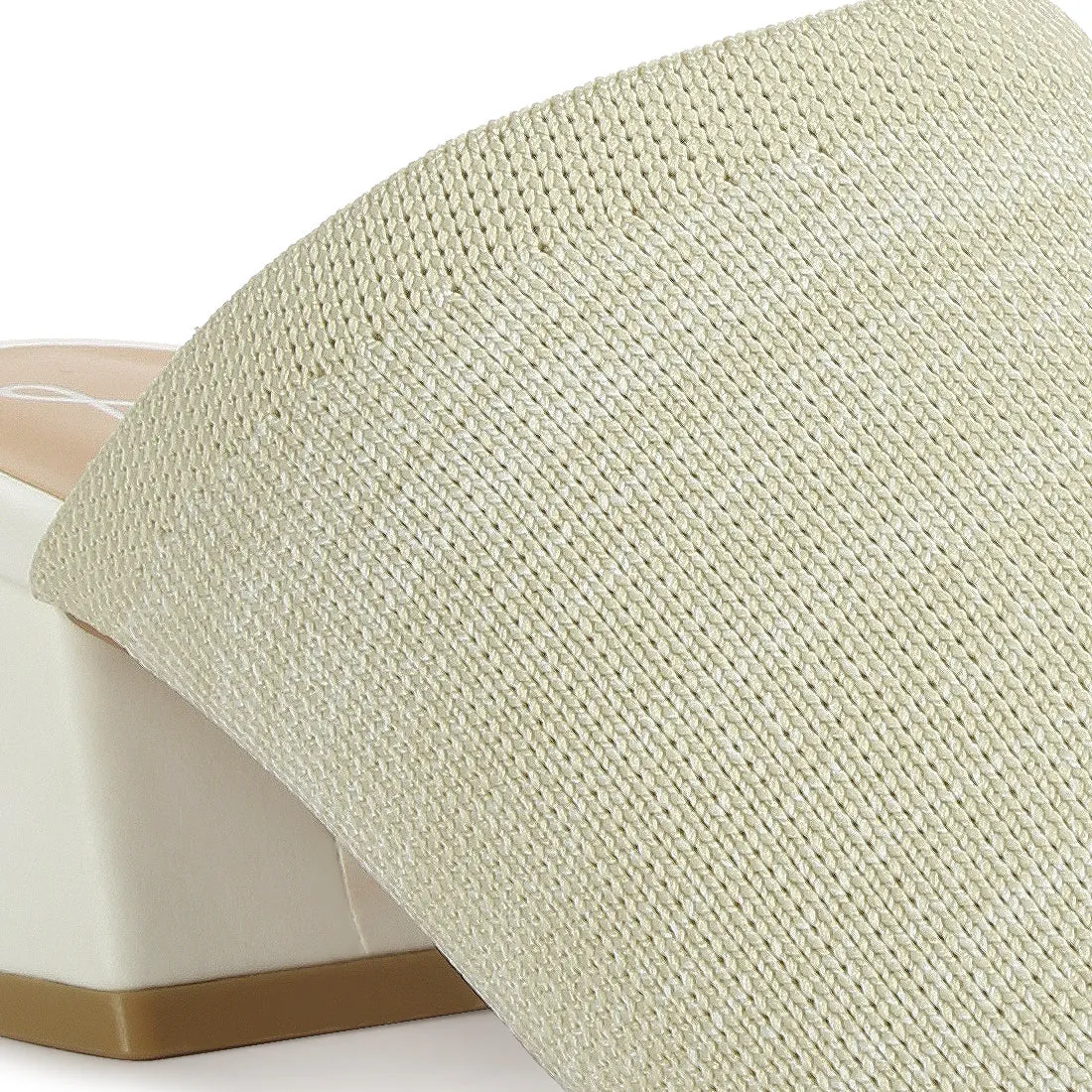 Knitted Round Toe Sandal