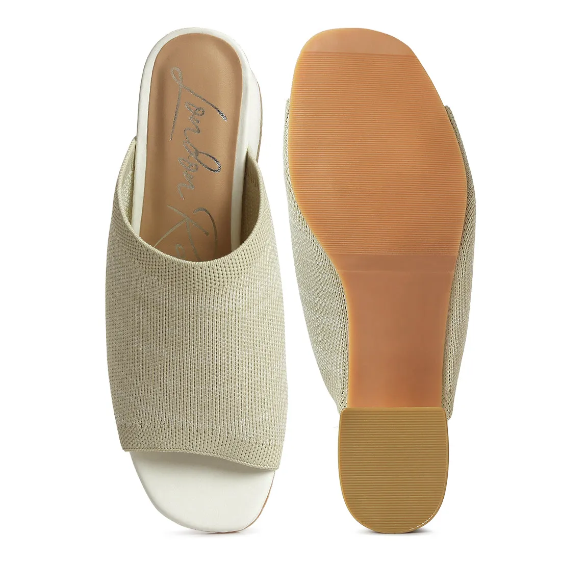 Knitted Round Toe Sandal