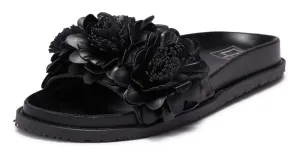 LFL by Lust For Life Women's LL-Kimchi Slide Sandal, Black Polyurethane