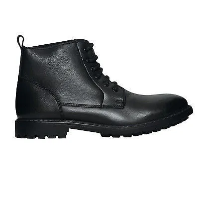 Mens Leather Lace Up Ankle Boots -  SF-116