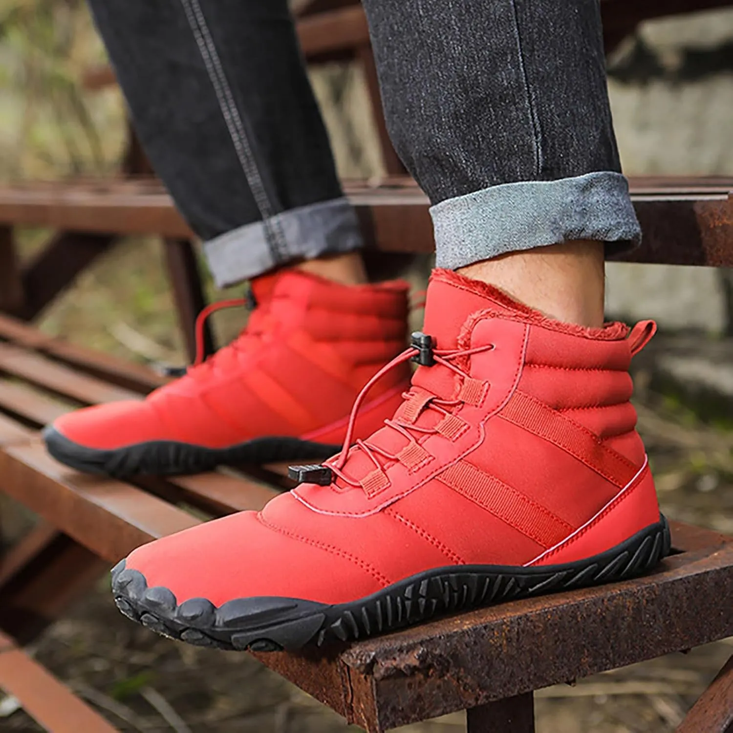 Men's Work Boots Soft Toe Hiking Sneakers Boot with Comfort Womens Workout Shoes Waterproof Wide Outdoor Shoes Slip on Loafers Hike Grounded Footwear
