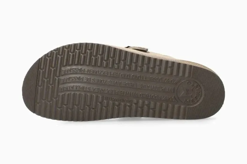 Mephisto Women's Halina Open Heeled Clogs- Warm Grey