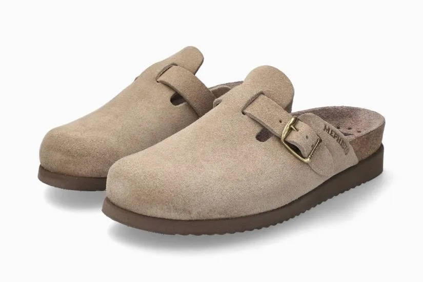 Mephisto Women's Halina Open Heeled Clogs- Warm Grey