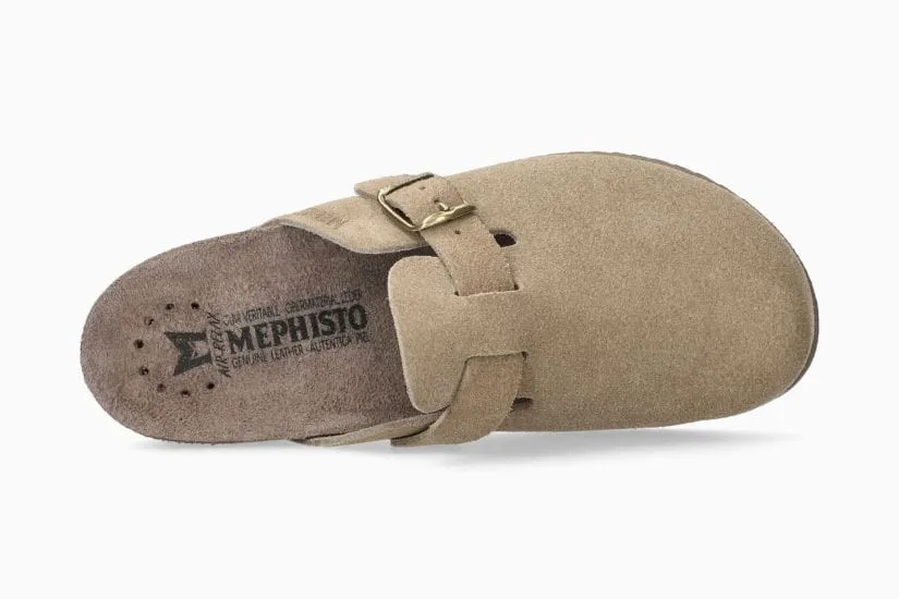 Mephisto Women's Halina Open Heeled Clogs- Warm Grey