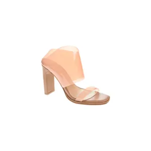 Natural Vinyl Open Toe Linx Heel