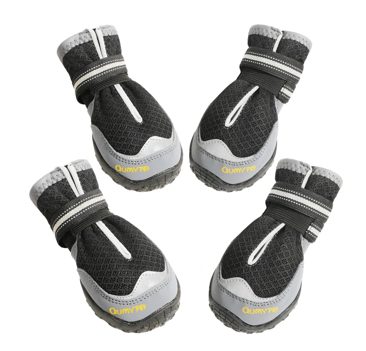 QUMY Dog Shoes for HOT PAVEMENT - Red