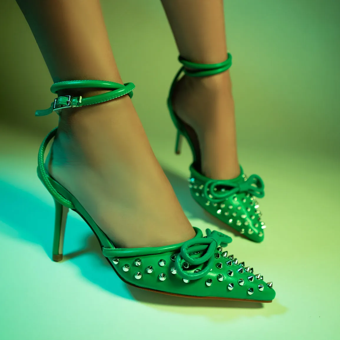 RAID Fawzia Heeled Pump in Green