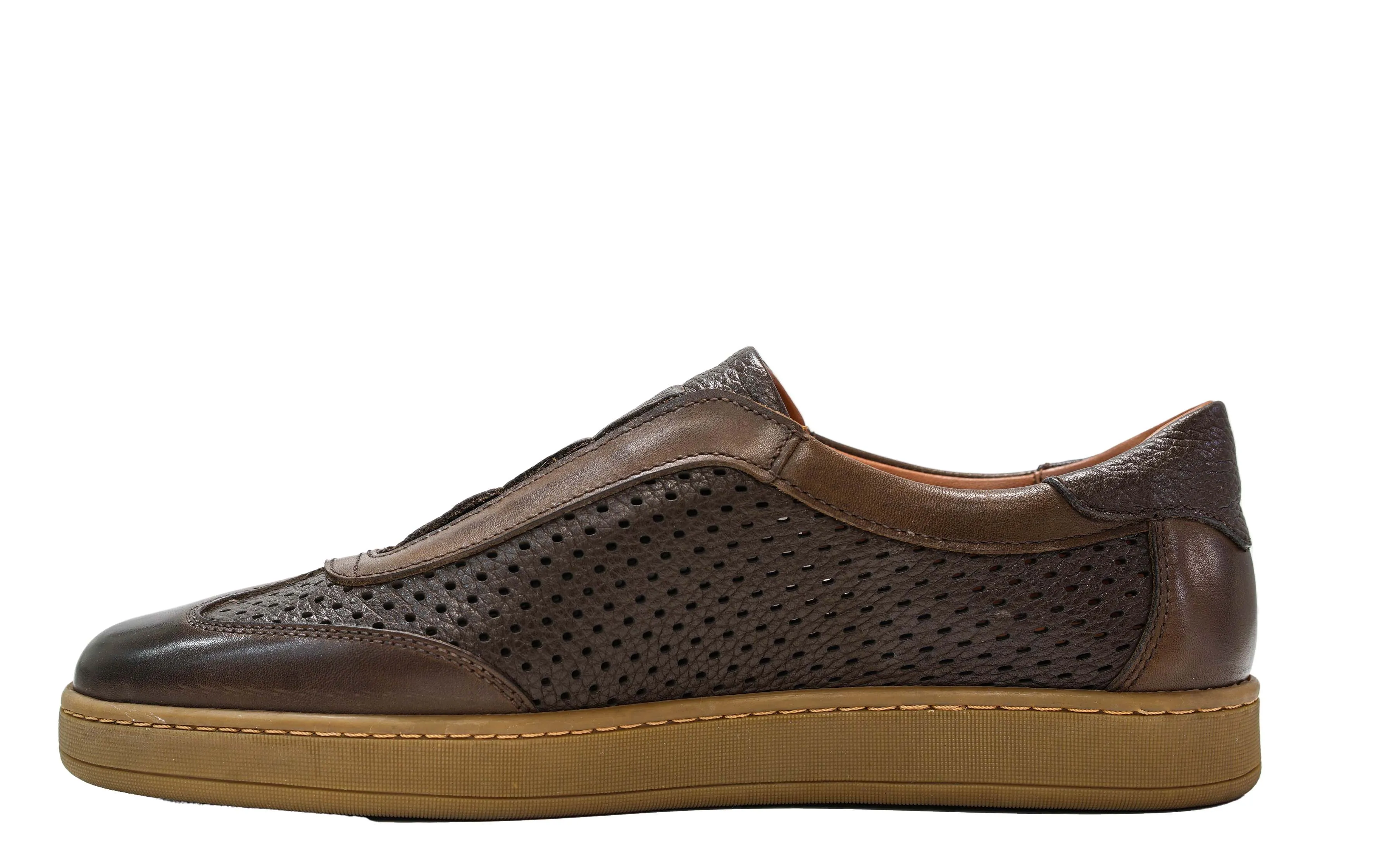 Roberto Serpentini Men's Marrone Perforated Leather Slip On M57130