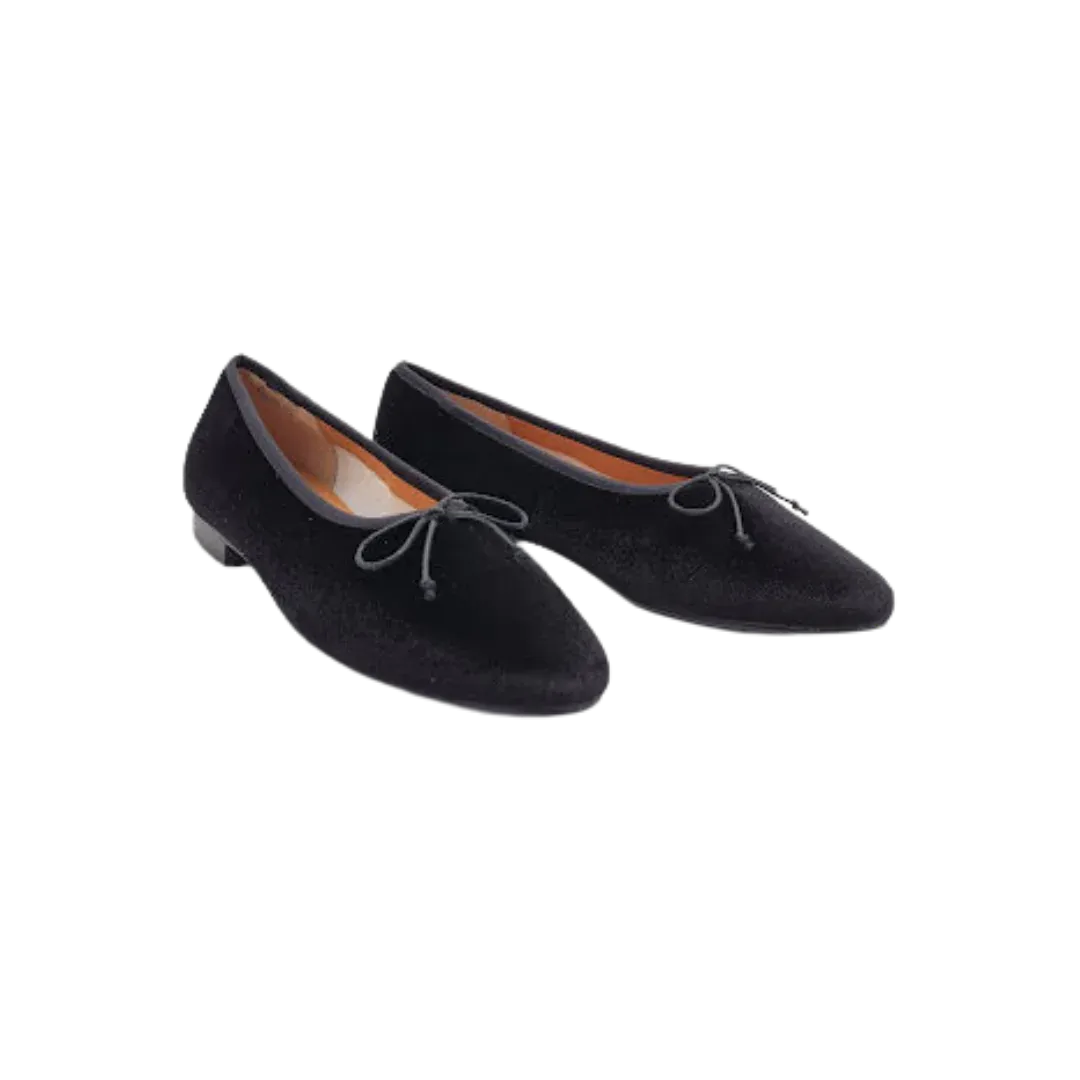 SALE FW24 Ralph Miguel Chava Winter Edition Simple Bow Flat Slip On