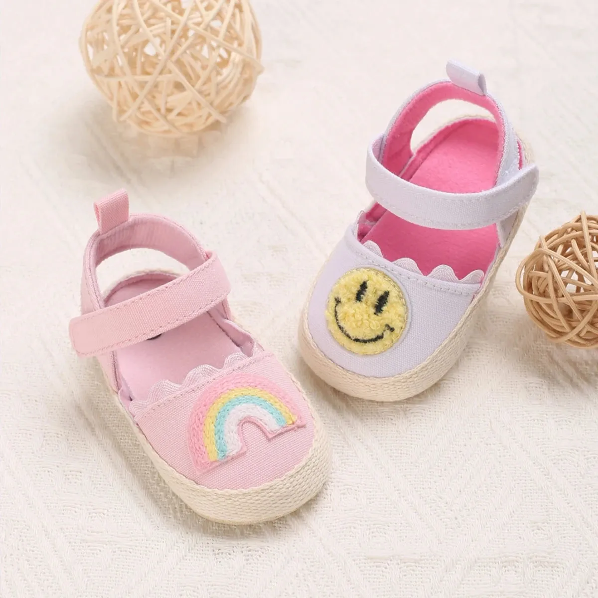 Smiley Face Sandal for Baby Girls