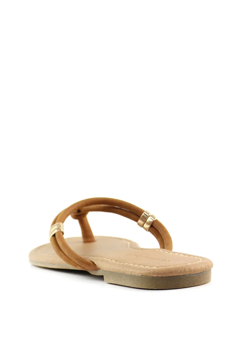 Tan Thong Flat Flip Ons