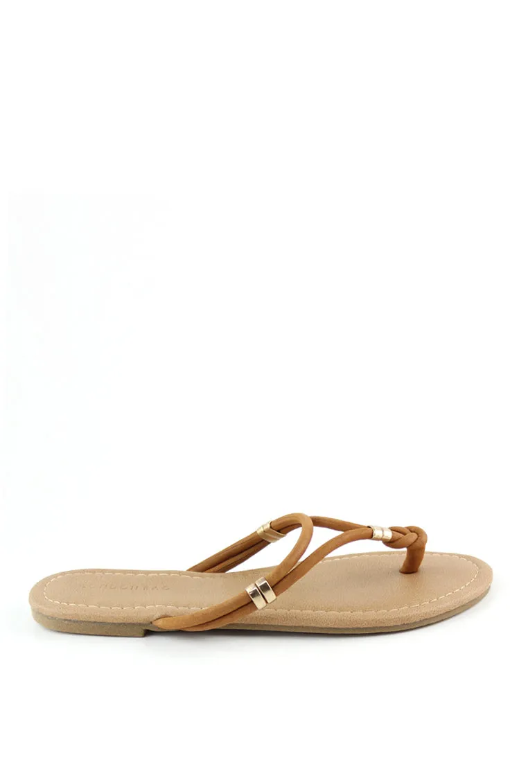 Tan Thong Flat Flip Ons