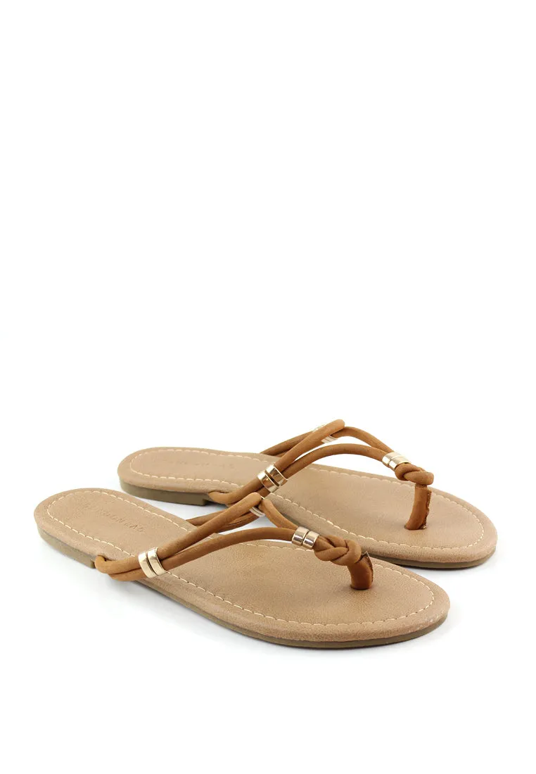 Tan Thong Flat Flip Ons